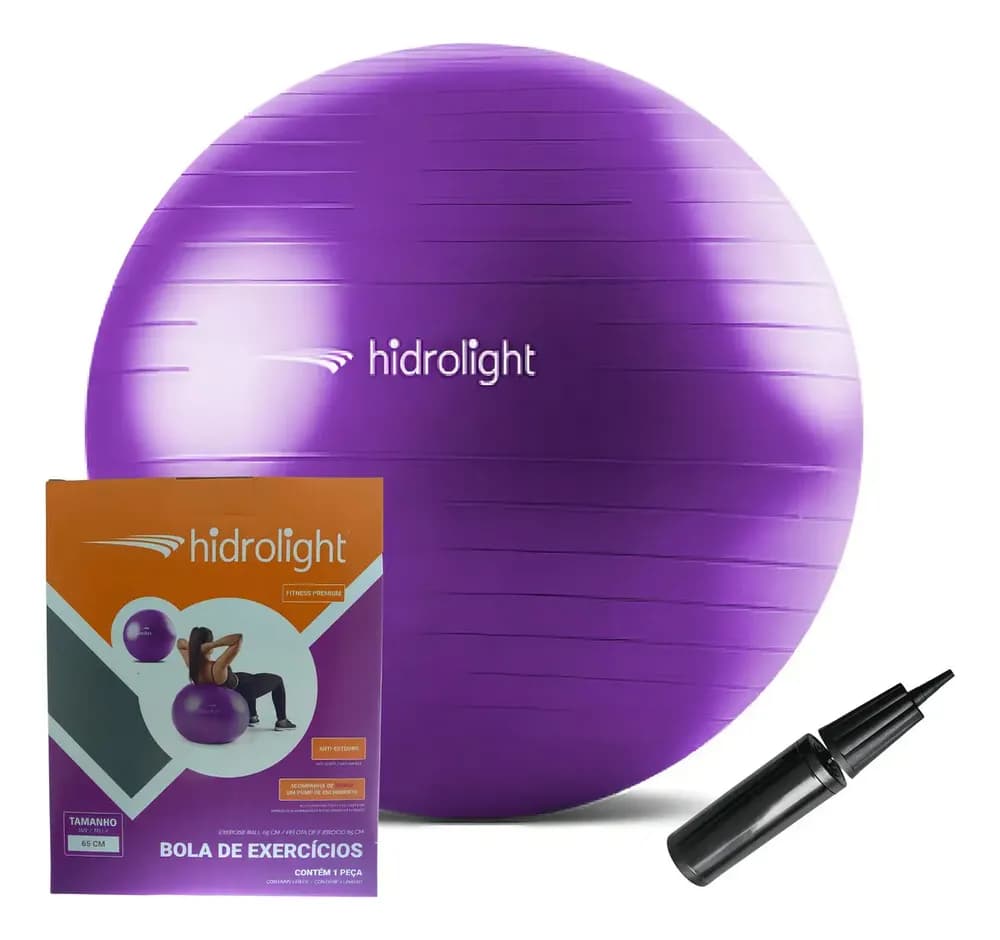 Bola de exercícios Roxa 65 cm — foto 10