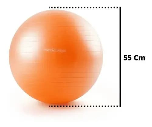 Bola de exercícios Laranja 55 cm — foto 16